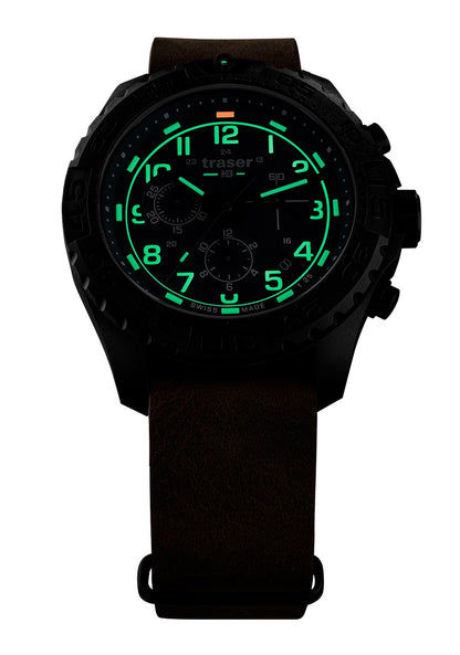 Traser P96 Outdoor Pioneer Evolution Chrono Petrol • Tritium-Leuchtindizes • Chronograph, Bild 2