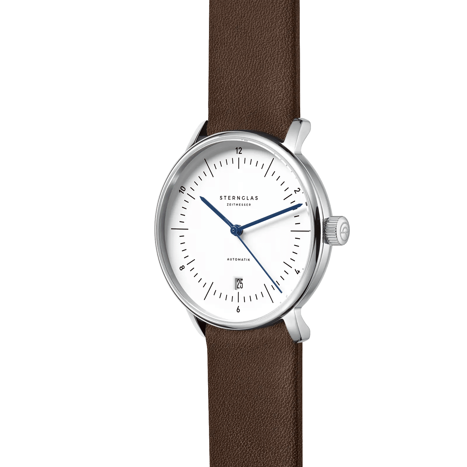 Sternglas Naos Automatik 38mm Herren Weiß • Automatikwerk • Bauhaus-Design, Bild 2