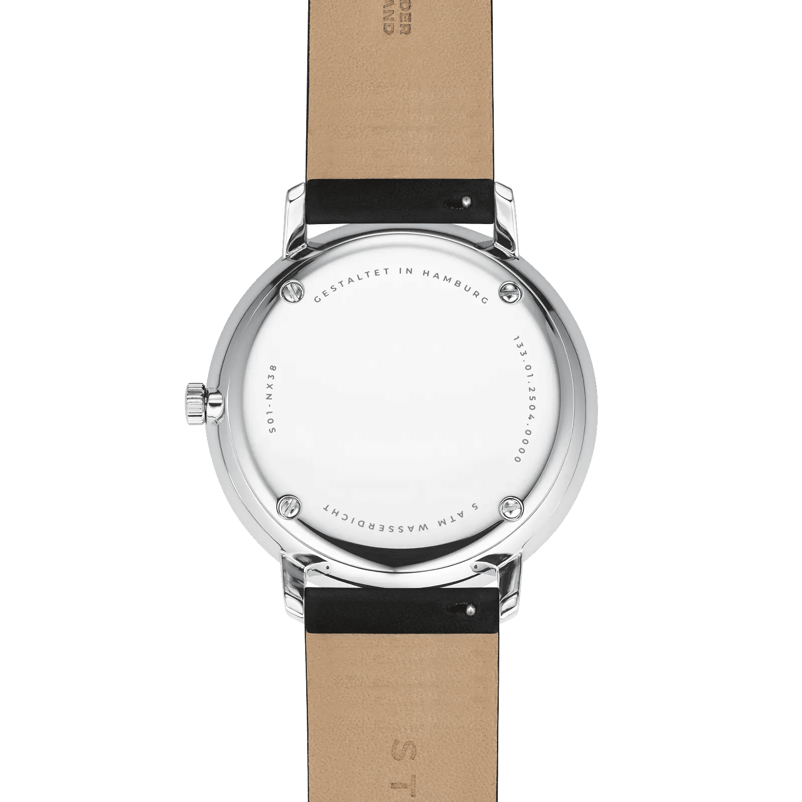 Sternglas Naos XL S01-NX-02 Herren Armbanduhr Pianoschwarz • Minimalistisches Quarzwerk • Deutsches Bauhaus-Design, Bild 3