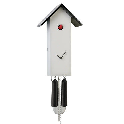 Rombach & Haas Classic SL35-9 Väggklocka Grå • Mekaniskt 8-dagarsverk • Original Schwarzwälder Gökur