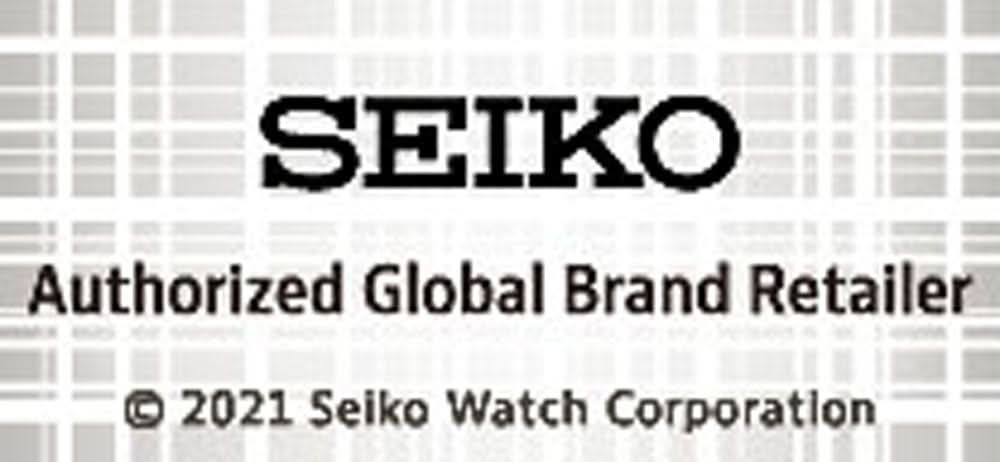 Seiko-logotyp och 2021 års upphovsrätt på etiketten