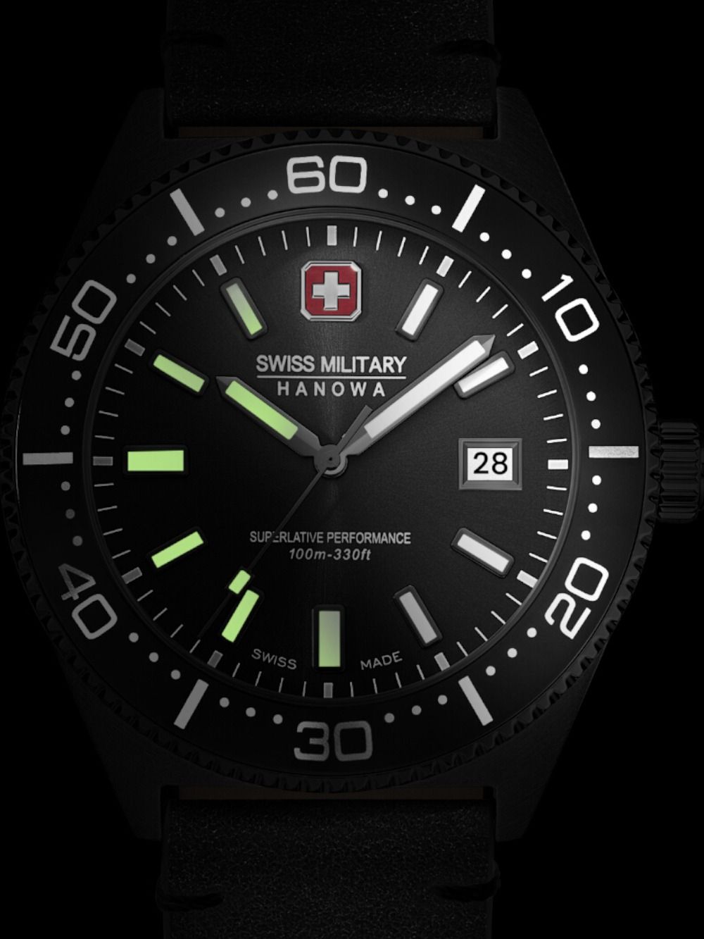 Swiss Military Hanowa Nomad SMWGB0004940-SET Herrenuhr Schwarz • Quarzwerk 10 ATM • Wechselarmband-Set, Bild 3