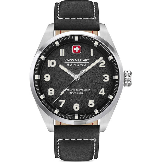 Swiss Military Hanowa Greyhound SMWGA0001501 Herrenuhr Schwarz • Edelstahlgehäuse • Quarzwerk