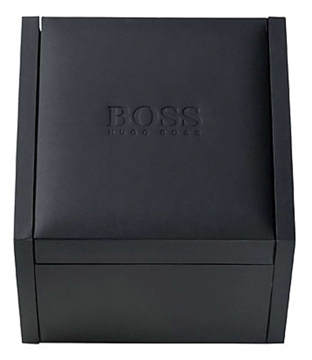 Klocklåda med BOSS-logotyp