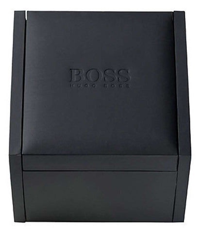 Klocklåda med BOSS-logotyp