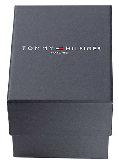 Klocklåda med Tommy Hilfiger Watches-logotyp, mörkgrå