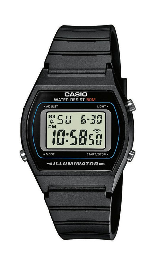 Casio W-800H-1AVEF digital herrklocka med svart armband och belyst display