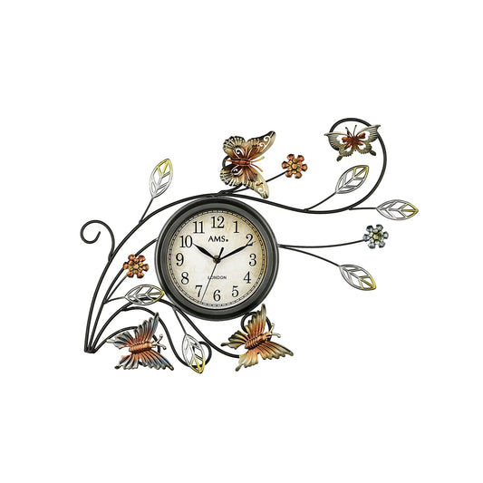 AMS W9446 Zegar ścienny metalowy • Mechanizm kwarcowy • Szkło mineralne