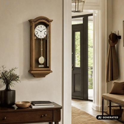 Zegar ścienny AMS Regulator R2696/4 dąb • mechanizm Westminster • chód 8-dniowy