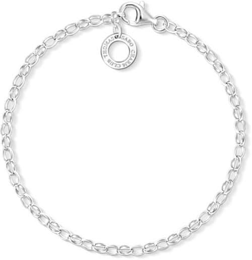 Charmarmband i silver av 925 sterlingsilver med rund berlock