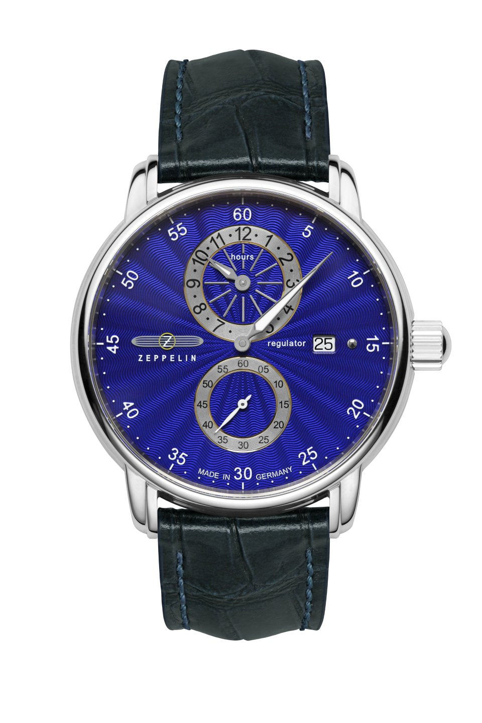 Zeppelin New Captain's Line 86263 Herrenuhr Ultramarin • Sellita SW266 Automatikwerk • Saphirglas