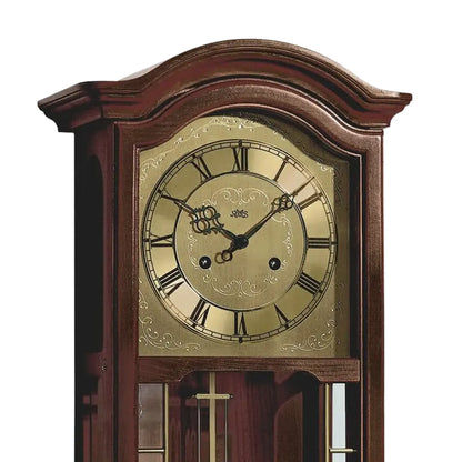 Zegar ścienny AMS Regulator R651/1 orzech • Mechanizm 14-dniowy • Mechanizm bicia BimBam