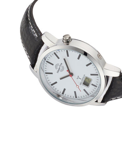 Master Time Basic MTGA-10592-20L Herrenuhr Silber • Funkwerk • Bahnhofsuhren-Design, Bild 2