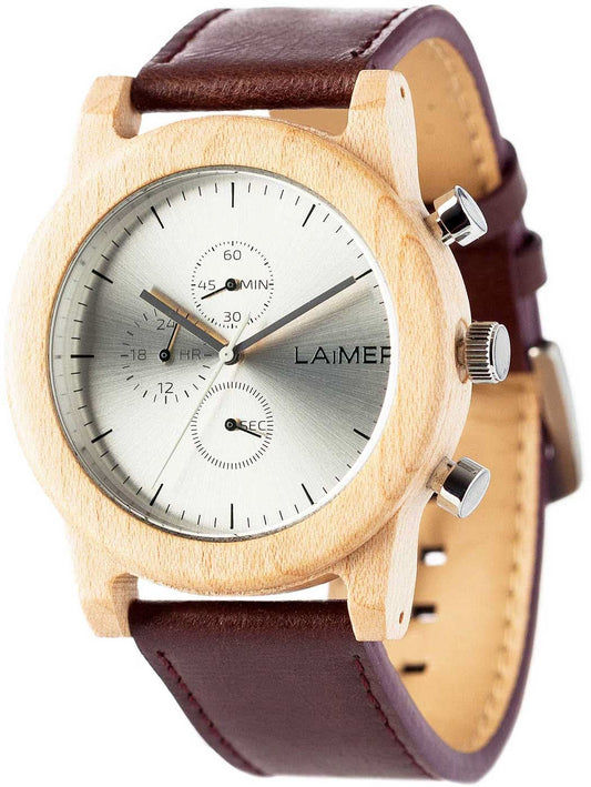 Orologio da uomo Laimer Peter 0058 • Movimento al quarzo • Legno d'acero