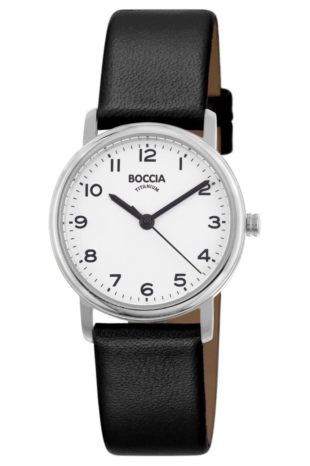 Boccia 3368-01 Damen Armbanduhr Silber • Titan-Gehäuse • Mineralglas