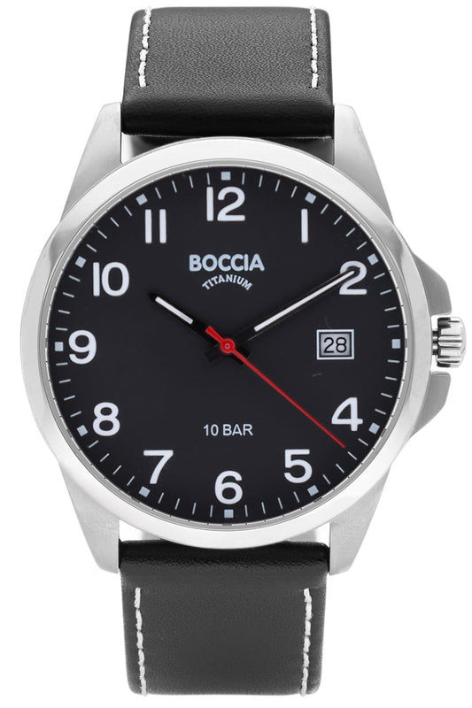 Boccia 3671-02 Herren Armbanduhr • Titan • Leuchtzeiger