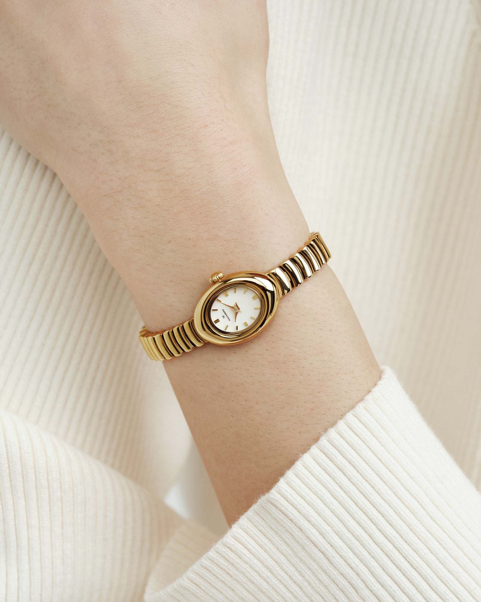 Mockberg Belle Oval Petite MB1416 Damen Armbanduhr • Mineralglas • Goldfarben, Bild 3