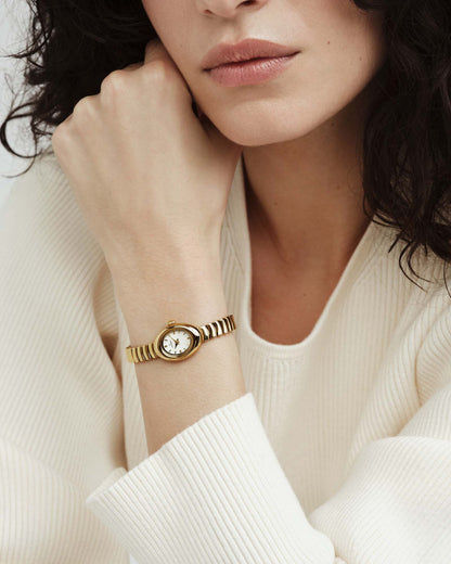 Mockberg Belle Oval Petite MB1416 Damen Armbanduhr • Mineralglas • Goldfarben, Bild 6