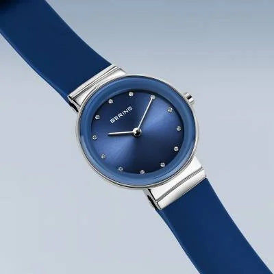 Bering Classic 10129-707 Damen Armbanduhr Silber-Blau • Saphirglas • Skandinavisches Design, Bild 3