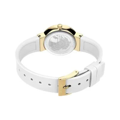 Bering Classic 10129-934 Damenuhr Goldfarben • Saphirglas • Weißes Silikonarmband, Bild 7