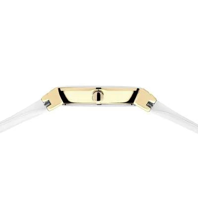 Bering Classic 10129-934 Damenuhr Goldfarben • Saphirglas • Weißes Silikonarmband, Bild 5