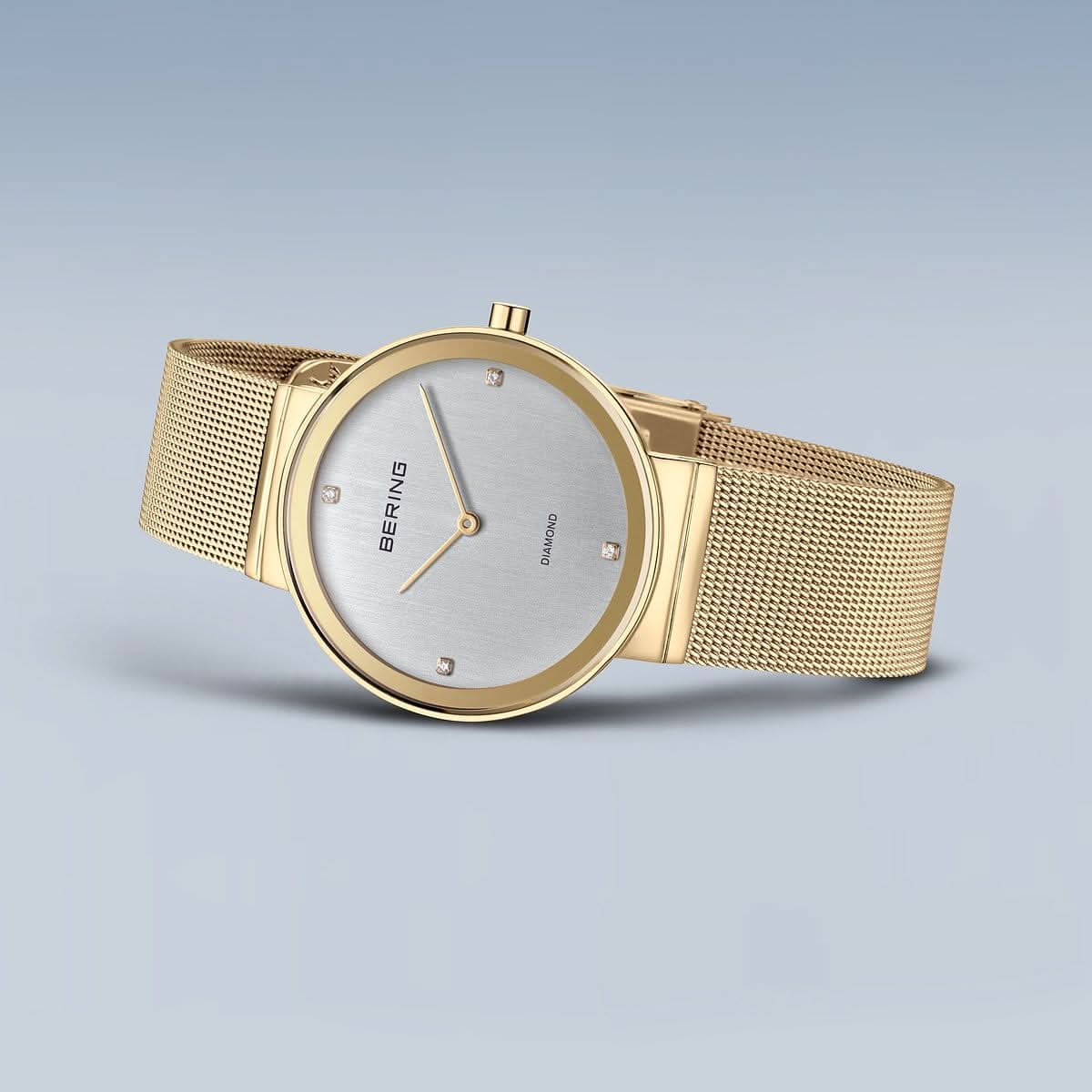 Bering Classic 10135-334 Orologio da Donna • Vetro Zaffiro • Maglia Milanese