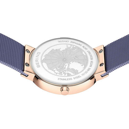 Bering Classic 10135-968 Orologio da Donna • Vetro Zaffiro antigraffio • Bracciale Milanaise raffinato