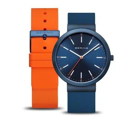 Bering Classic 10141-398 Damenuhr Blau • Saphirglas • Silikonarmband, Bild 9