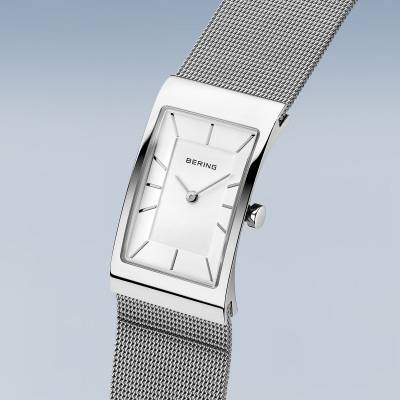 Bering Classic 10222-004-S Damenuhr Silber • Saphirglas • Milanaise-Armband, Bild 2