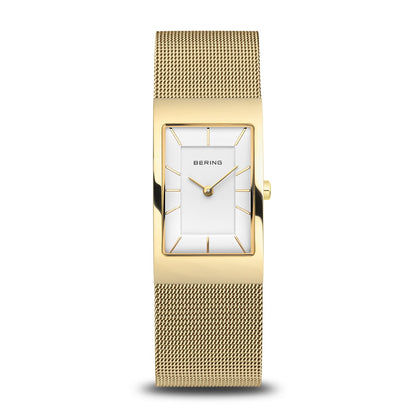 Bering Classic 10222-331-S Damenuhr Gold • Saphirglas • Milanaise-Armband