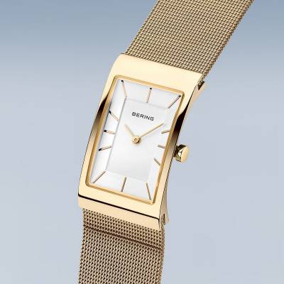 Bering Classic 10222-331-S Damenuhr Gold • Saphirglas • Milanaise-Armband, Bild 2