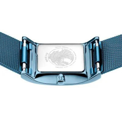 Bering Classic 10426-398-S Damenuhr Blau • Saphirglas • Milanaise-Armband, Bild 6