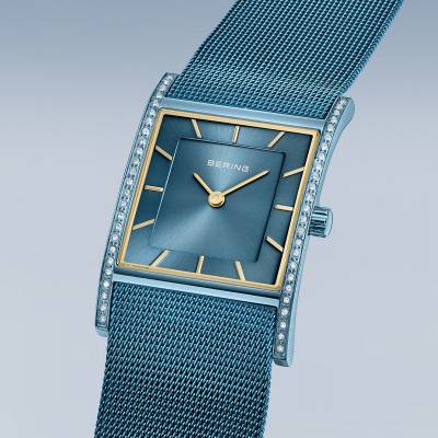 Bering Classic 10426-398-S Damenuhr Blau • Saphirglas • Milanaise-Armband, Bild 2
