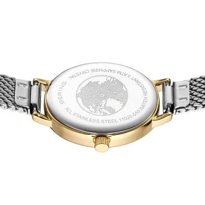 Bering Classic 11020-010 Damenuhr Gold-Silber • Saphirglas • Milanaisearmband, Bild 6