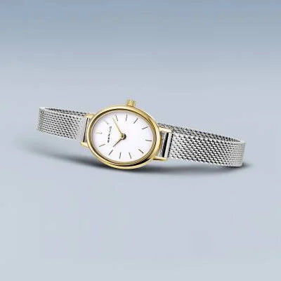 Bering Classic 11020-010 Damenuhr Gold-Silber • Saphirglas • Milanaisearmband, Bild 4