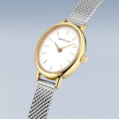 Bering Classic 11020-010 Damenuhr Gold-Silber • Saphirglas • Milanaisearmband, Bild 2