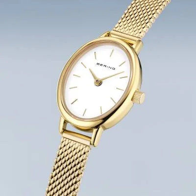 Bering Classic 11020-334 Damenuhr Gold • Saphirglas • Milanaise-Armband, Bild 2