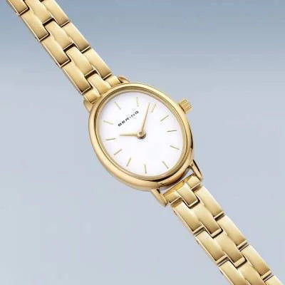 Bering Classic 11020-734 Damenuhr Goldfarben • Saphirglas • Nordisches Minimalismus-Design, Bild 3