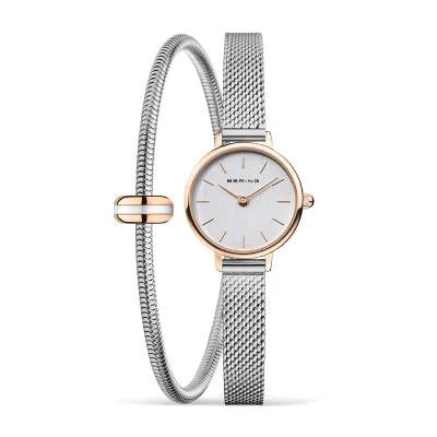 Bering Classic 11022-064 Damenuhr Roségold • Saphirglas • Milanaise-Armband, Bild 14