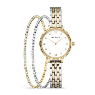 Bering Classic 11028-714 Damen Armbanduhr • Saphirglas • Bicolor Edelstahlarmband, Bild 2