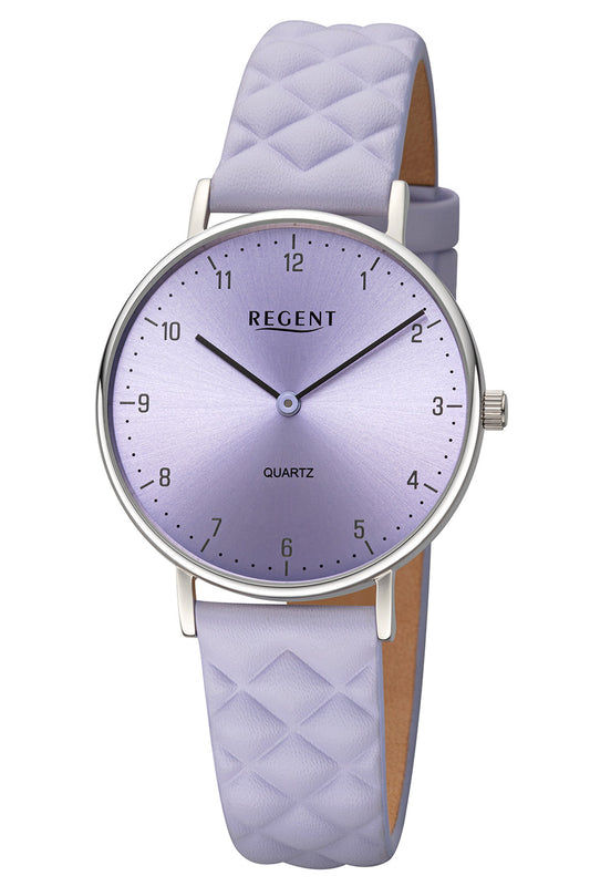 Regent Fashion Color BA-852 Damenuhr Flieder • Miyota GL22 Quarzwerk • Mineralglas