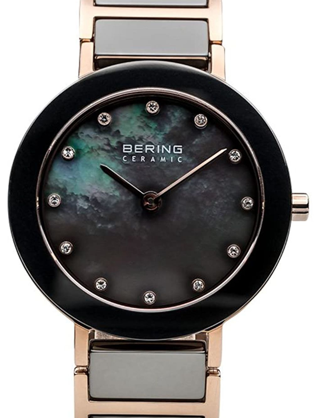 Bering Ceramic 11429-769 Damen Armbanduhr • Saphirglas • Roségold-Keramik-Design