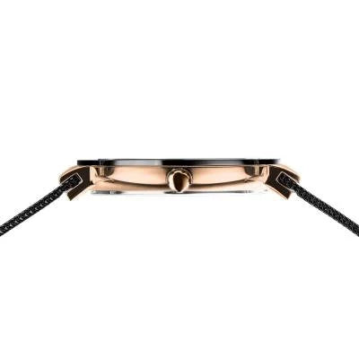 Bering Ceramic 11435-166 Damenuhr Schwarz-Roségold • Saphirglas • Milanaise-Armband, Bild 6
