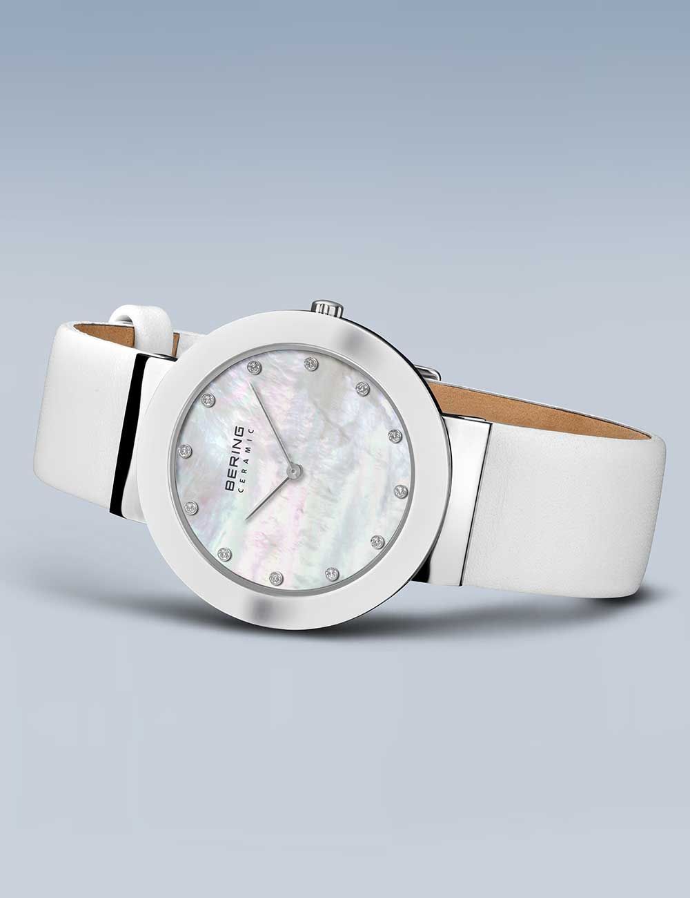 Bering Ceramic 11435-604 Damen Armbanduhr Weiß • Saphirglas • Slim Design, Bild 4