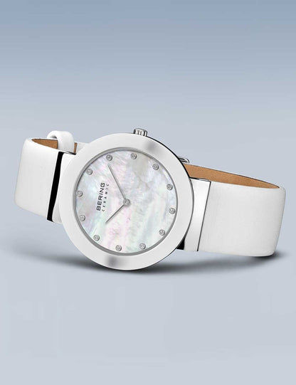 Bering Ceramic 11435-604 Damen Armbanduhr Weiß • Saphirglas • Slim Design, Bild 4