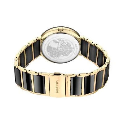 Bering 11435-732-GWP Ceramic Damen Armbanduhr Schwarz-Gold • Saphirglas • Keramikgehäuse mit Swarovski-Kristallen, Bild 8