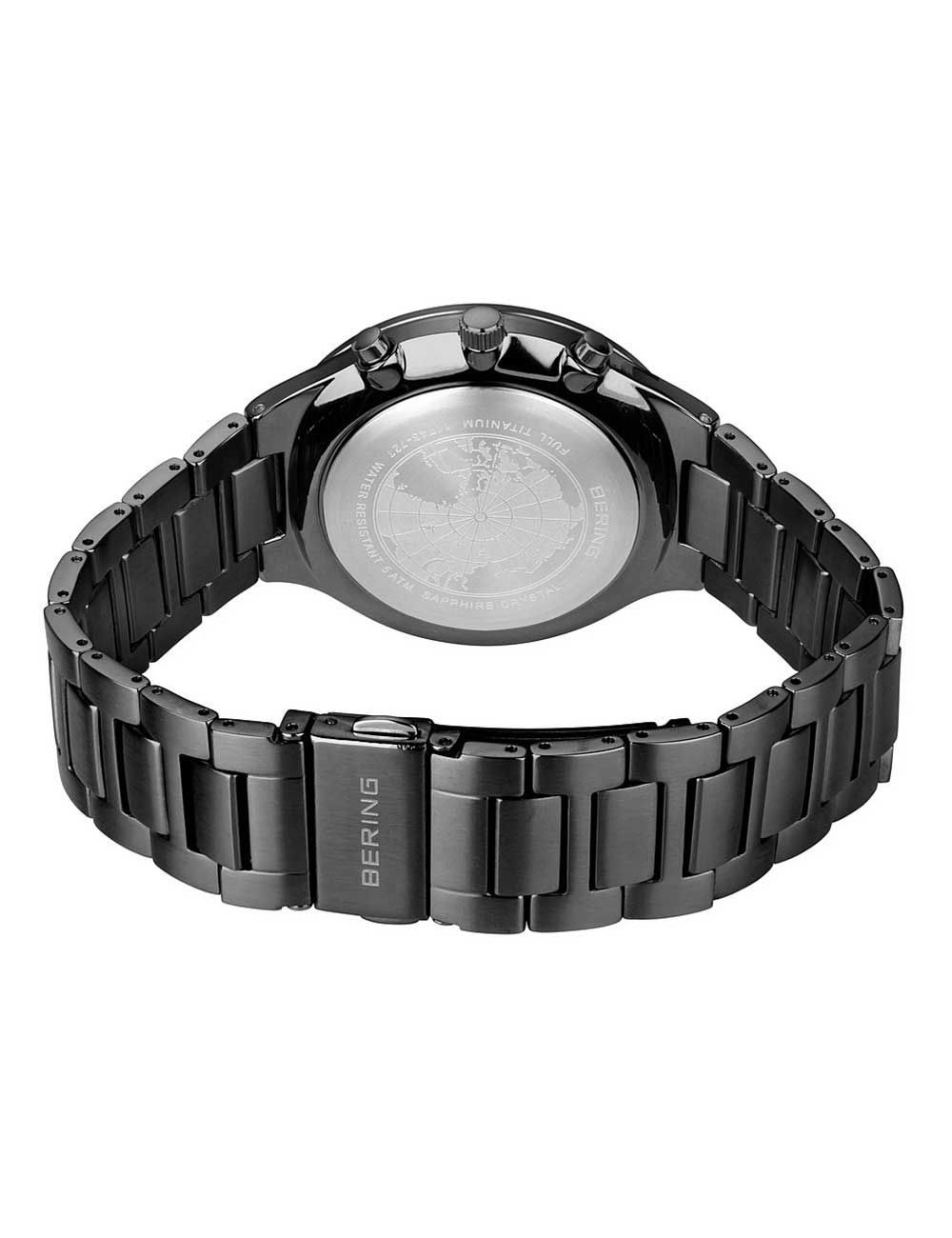 Bering Classic 11743-727 Herren Armbanduhr Blau • Titan-Chronograph • Saphirglas entspiegelt, Bild 5