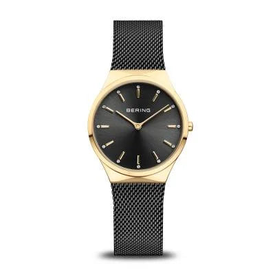 Bering Classic 12131-132-GWP Damenuhr Goldfarben • Saphirglas • Milanaise-Armband mit Charm-Armband, Bild 3