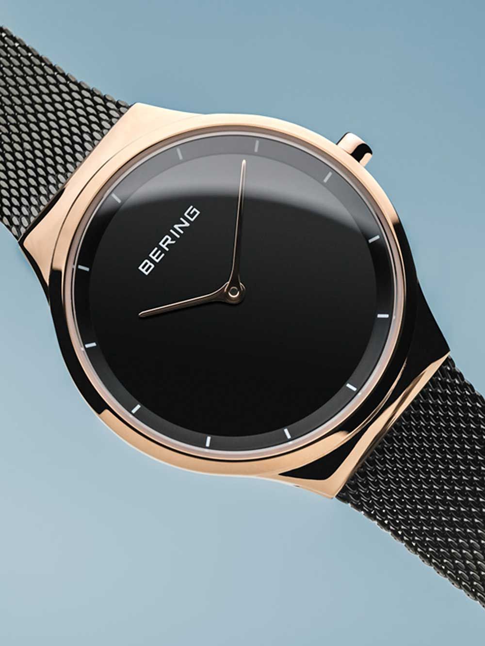 Bering Classic 12131-162 Damenuhr Grau • Saphirglas • Milanaise-Armband, Bild 3