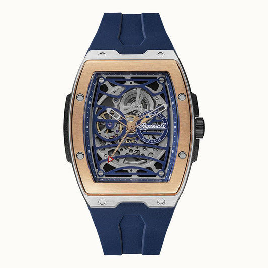 Ingersoll The Challenger I12304 Herrenuhr Blau • Automatikwerk • Mineralglas